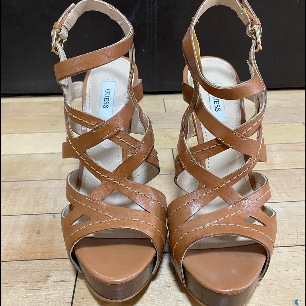 Brown Guess Heels